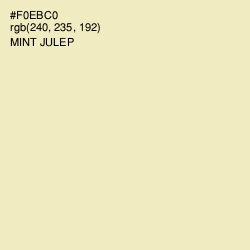 #F0EBC0 - Mint Julep Color Image